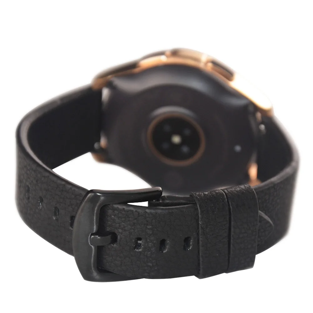 Ретро кожаный ремешок для samsung Galaxy Watch 42 мм/46 мм/Active 2 1 наручный ремешок Active2 40 мм 44 мм черный/коричневый браслет ремешок для часов