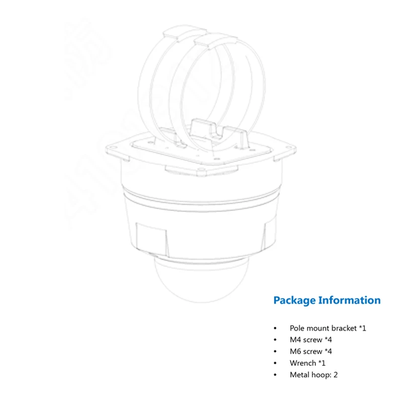 Dahua Dome Camera Pole Mount Bracket PFA152-E алюминиевый материал Neat &amp Integrated design | Безопасность и