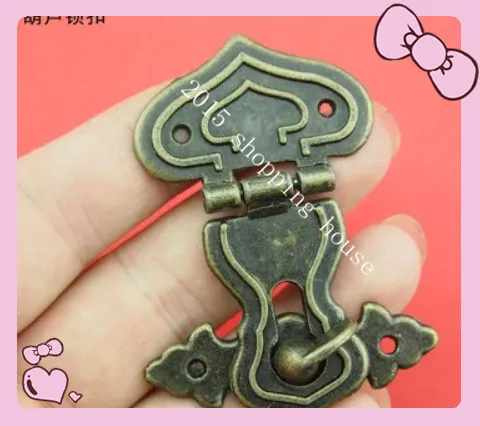 Винтажная антикварная деревянная коробка с замком из сплава высокого качества