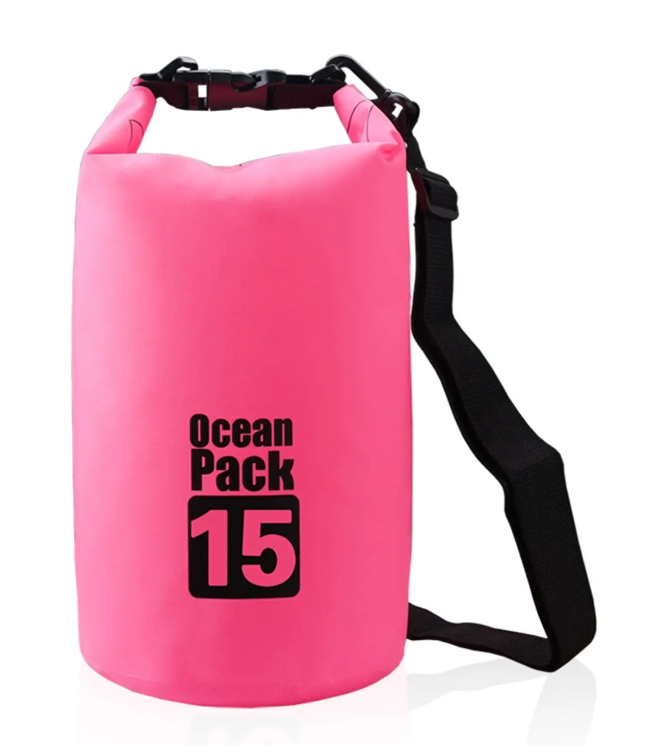 pink 15L 15L 20L 30L водонепроницаемая сумка с плечевым ремнем ПВХ брезент водонепроницаемый рюкзак для наружного кемпинга плавания - Цвет: pink 15L