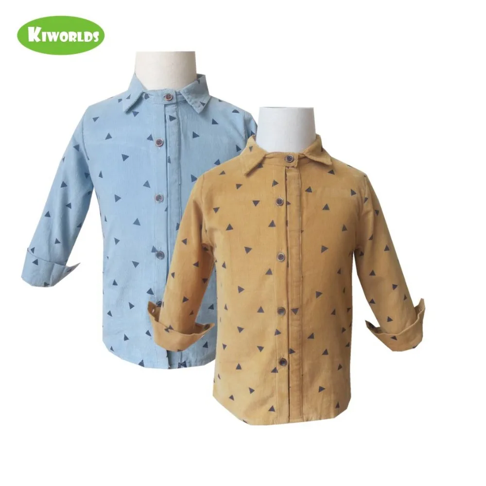Рубашки с длинными рукавами для мальчиков теплые рубашки желтого и синего цвета
