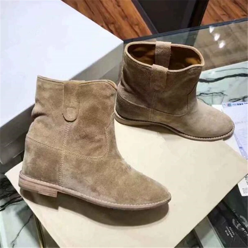 Женская обувь телесного цвета ботильоны женские модные ботинки botas hombre Новинка