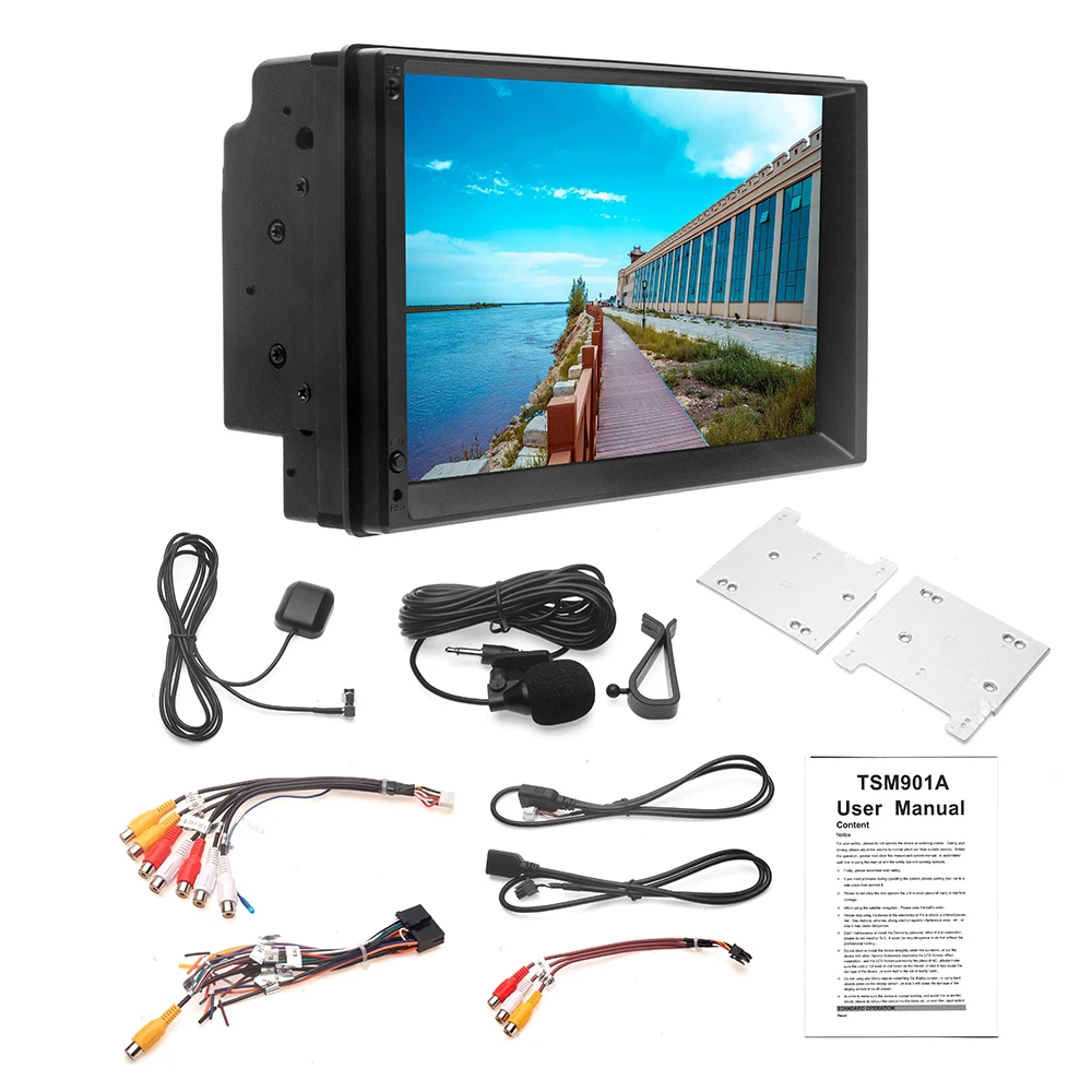 Camecho 2 Din автомобильное радио Android 7 &quotGPS навигация мультимедийный плеер MP5