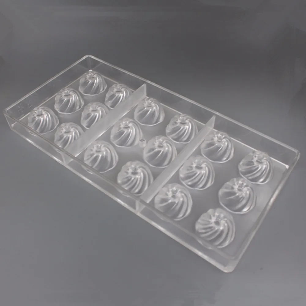 В комплекте шоколадная форма из поликарбоната спиральная для конфет|candy moulds|chocolate