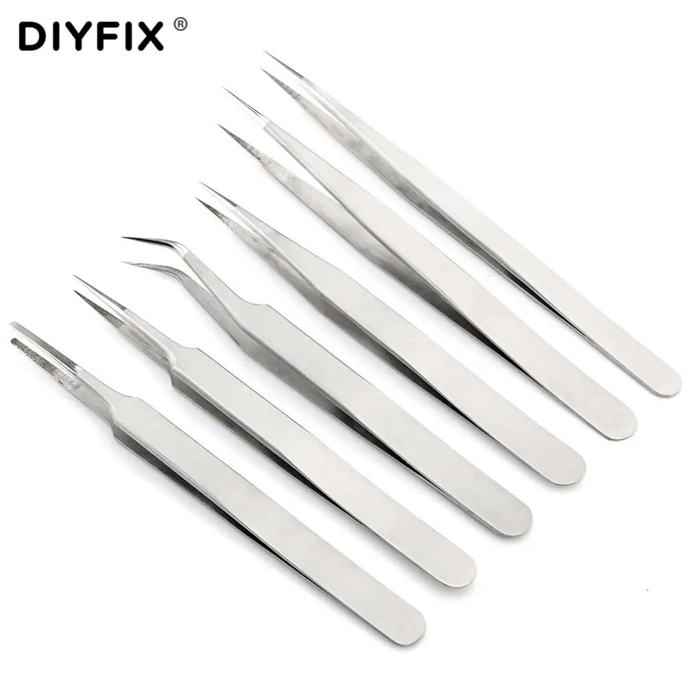 Пескоструйные щипцы для бровей из нержавеющей стали наращивания ресниц