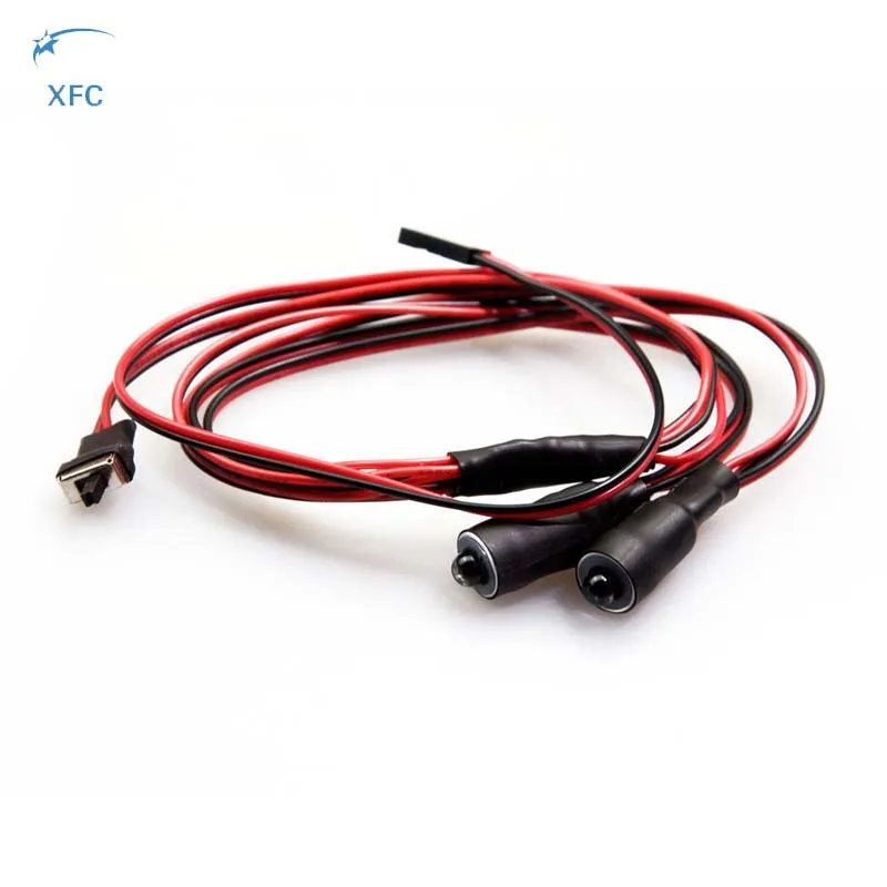 Красные 2 светодиода 5 мм глаза ангела и демона фары задние для 1/10 RC Гусеничный