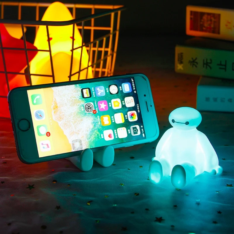 2 шт. Kawaii Baymax резиновый кронштейн мультяшное сиденье для мобильного телефона маленький подарок прекрасная подставка для телефона держатель для iPhone iPad huawei xiaomi