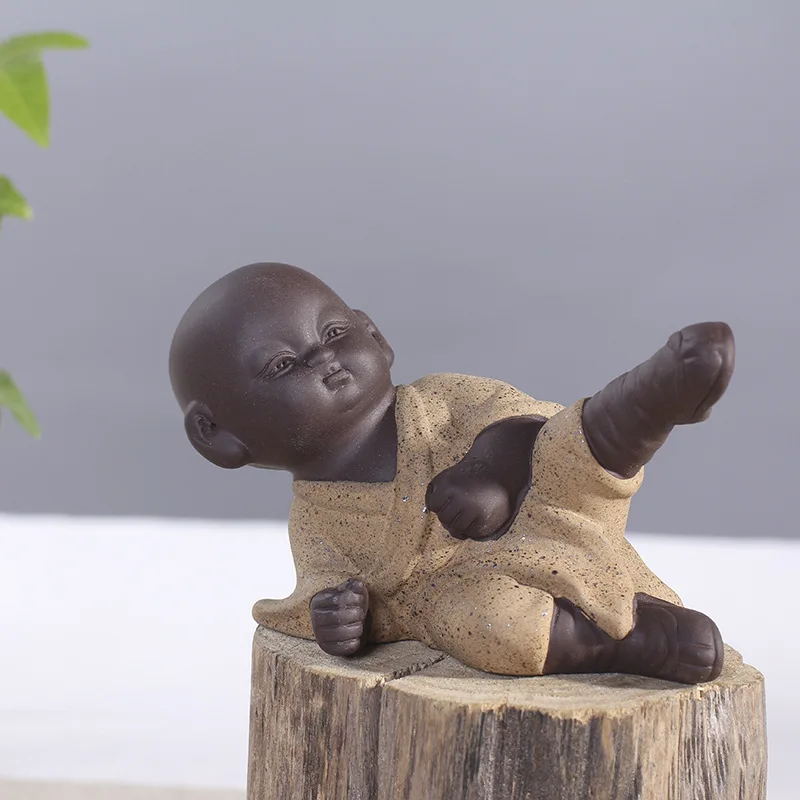1 шт. маленькая статуя Будды кунг фу маленький монах Чай Аксессуары для домашних