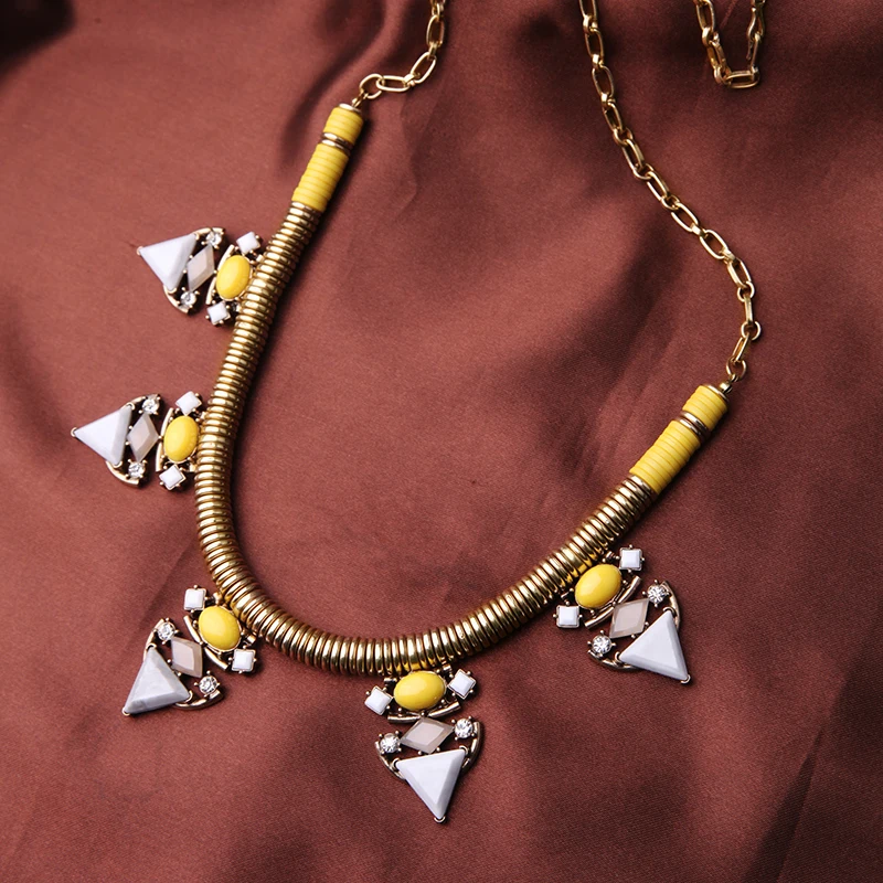 New Brand Statement Geometric Bib Necklace Handmade Egypt Jewelry Collier Femme Free Shipping Choker Neclace | Украшения и