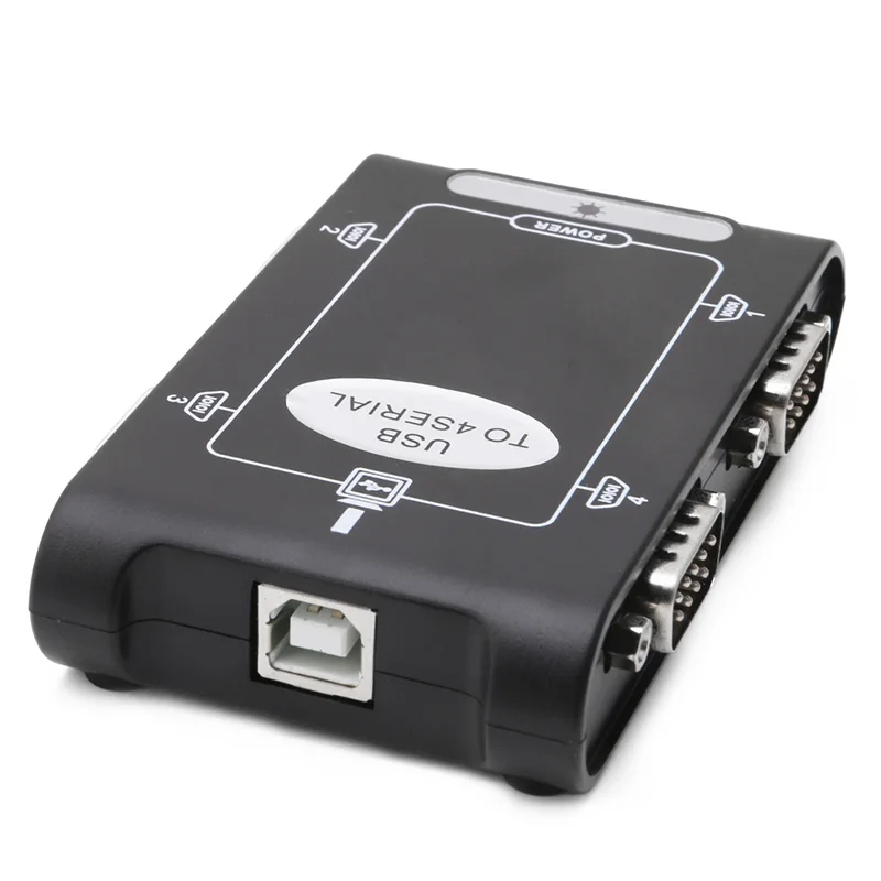 9-контактный RS232 USB 2 0 на 4 порта Serial DB9 COM разъемы контроллера Адаптер Hub | Компьютеры