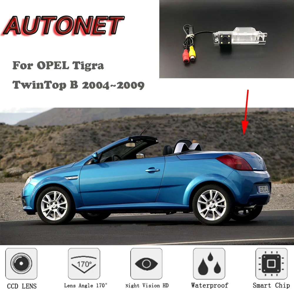 Запасная камера заднего вида для OPEL Tigra TwinTop B 2004 ~ 2009/HD ночного видения/парковочная