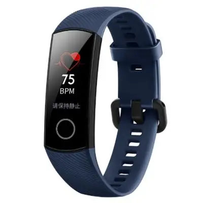 Умный Браслет huawei Honor Band 4, цветной сенсорный экран Amoled для фитнеса, плавания, осанки для обнаружения сна - Цвет: standard blue