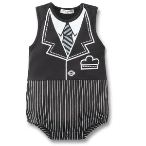 2018 детский смокинг, детский комбинезон без рукавов, Цельный боди для новорожденных, малыш, одежда для малышей