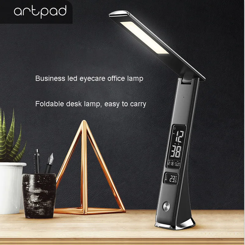 Настольная лампа Artpad 5 Вт с подзарядкой и кожаным чехлом затемняющийся