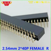 2,0 мм Шаг 1X40P 40PIN разъем однорядные разъемы вертикальный штыревой разъём SMT выдерживает высокие температуры позолоченные
