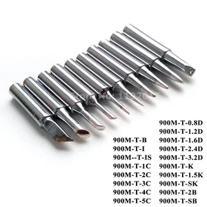 Горячая бренд 1 шт. без примесей свинца и сверло отвертка с железным наконечником 900M-T паяльная станция Набор инструментов 18 различных Размеры