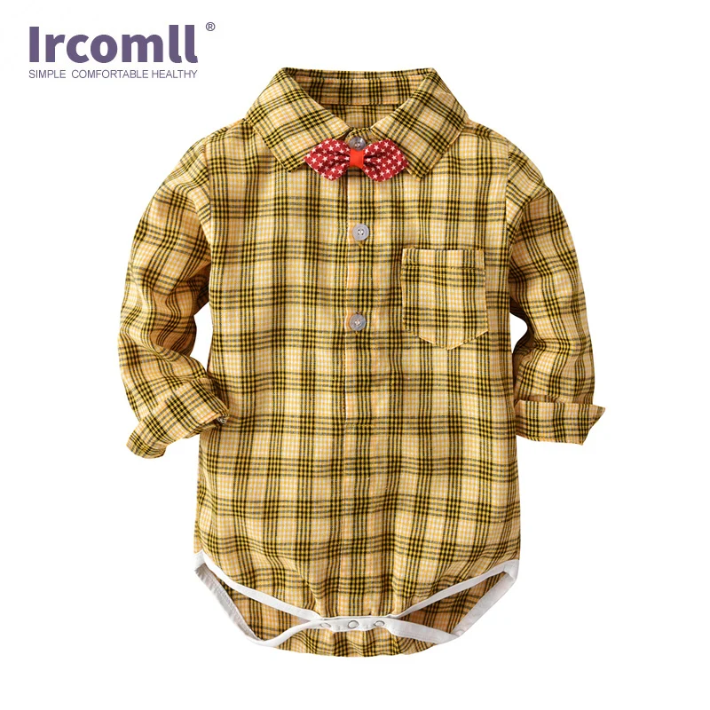 Ircomll для маленьких детей Комбинезон на День Благодарения девочек с длинными