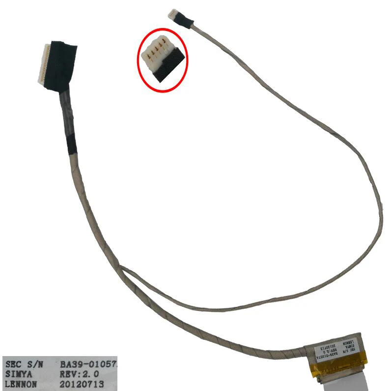 Новый оригинальный ЖК-светодиодный видео гибкий кабель для SAMSUNG NC110 NC108 PN: BA39-01057A
