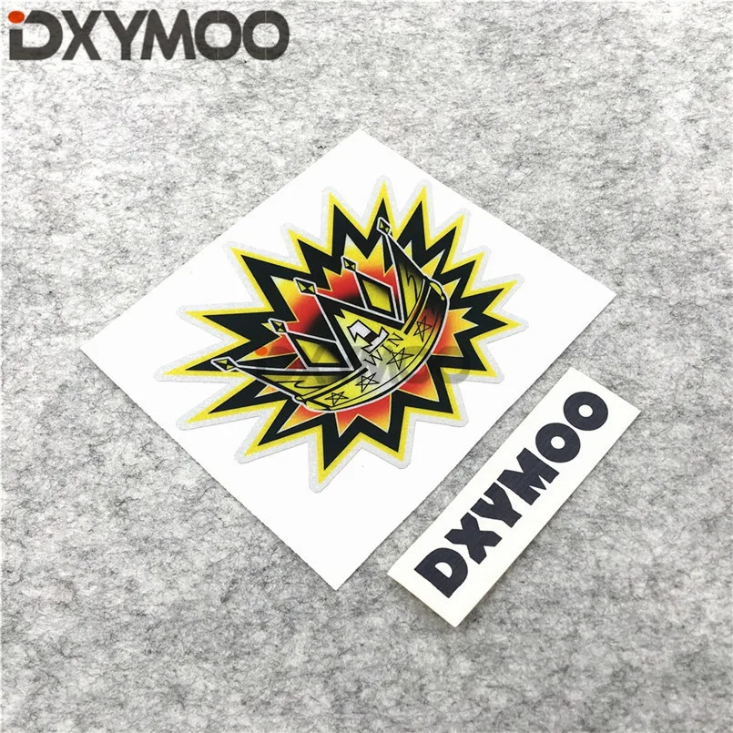 Забавные наклейки для автомобиля с короной большие глаза мотоцикл WIN Five звезды ARAI