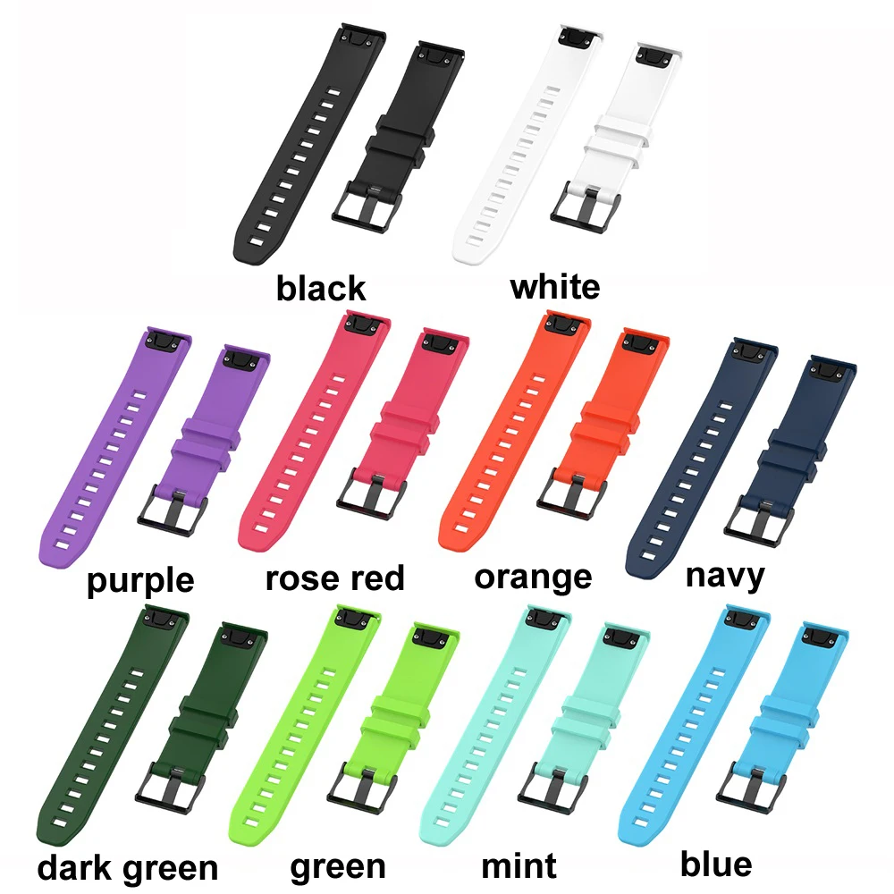Качественный мягкий резиновый сменный ремешок для часов Quick Release силиконовый 22 мм браслет ремешок для Garmin Fenix 5/Forerunner 935/945