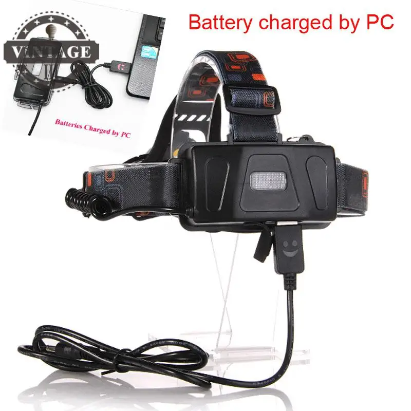 3T6 светодиодный RJ5000 перезаряжаемая головная лампа 8000 люменов фара охотничья