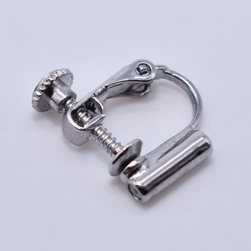 1 пара серег зажим адаптер на не прокалывающаяся поворот закручивающаяся задняя