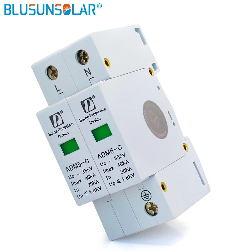20 шт./лот 2P 40kA 385V AC din рейка SPD низкое напряжение устройство защиты от