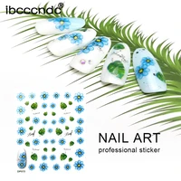 diy nail stickers full tips nails decals decorations stamping flower patterns sheet wraps foil sticker manicure tool 1 piece