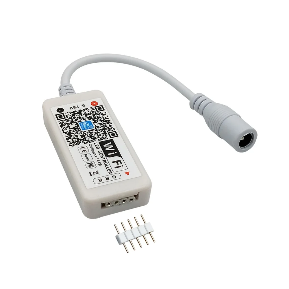 DC5-28V Мини wifi Bluetooth RGB/RGBW Led контроллер Диммер Amazon Alexa Google домашний телефон для полосы светильник