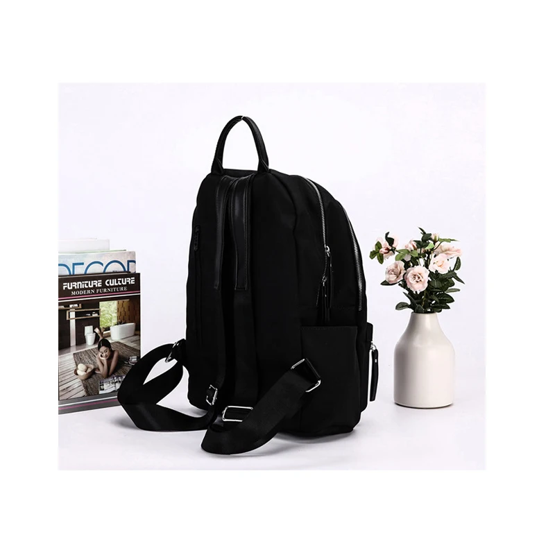 Begutest Designer Black Backpacks For Women Nylon Girls Vintage Female Casual Backpack School Bags BookBag | Багаж и сумки