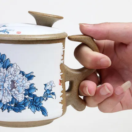 

High-grade ceramic office mugs with filter personal water mug