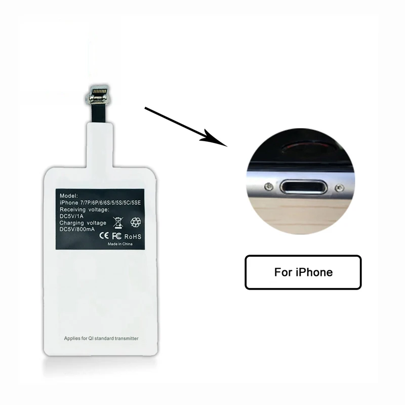 for iphone Тонкое деревянное портативное Qi Беспроводное зарядное устройство для iPhone X/XS Max XR 7 8 Plus Беспроводная зарядная подставка для Xiaomi samsung S8 S9 S7 Note 9 - Тип штекера: for iphone