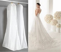 length 180 cheap wedding dress bags clothes cover dust cover garment bags bridal gown bag for mermaid wedding dress cover