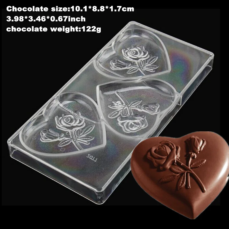 GB2077 Goldbaking сердце Поликарбонат шоколадная форма PC монета шоколадная форма для выпечки, сделай сам инструменты - Цвет: GB2077