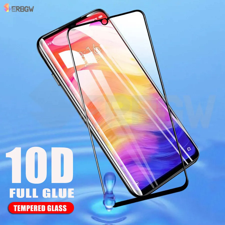 10D полностью клеящееся закаленное стекло для Xiao mi Red mi 7 Note 7 Note7 Защитная пленка для экрана для Xiaomi mi 9 mi 9 SE 9se Toughend glass