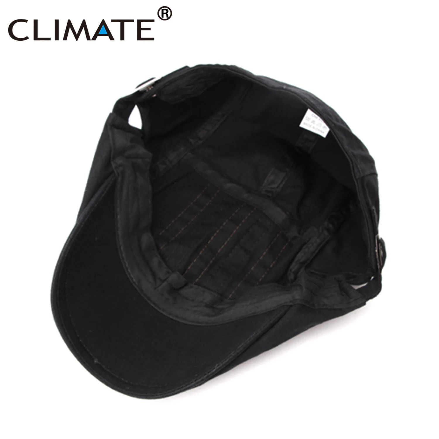CLIMATE Men Vintage Cap Striped Berets Flat Dad Hat Black Khaki Beret Cotton Warm Hats Retro Caps | Аксессуары для одежды