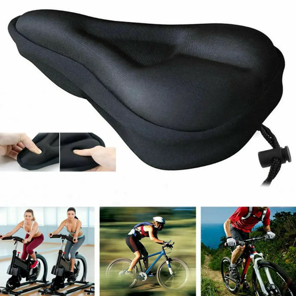 Bicycle Saddle Seat Mountain Bike Silicone Cover Cushion Non-slip Soft Pad Road | Спорт и развлечения