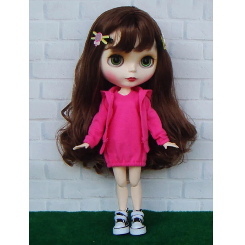 1 комплект повседневное спортивное пальто и платье жилет для кукол Blyth Azone Licca Barbies