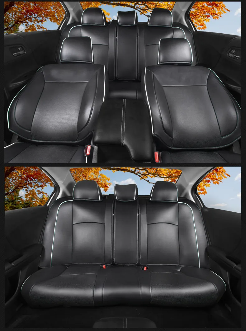 Lsrtw2017 волокна Кожаный чехол автокресла для honda accord 2012 2013 9th accord