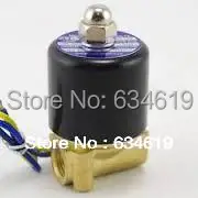 Электрический латунный Соленоидный клапан постоянного тока 1/4 &quot