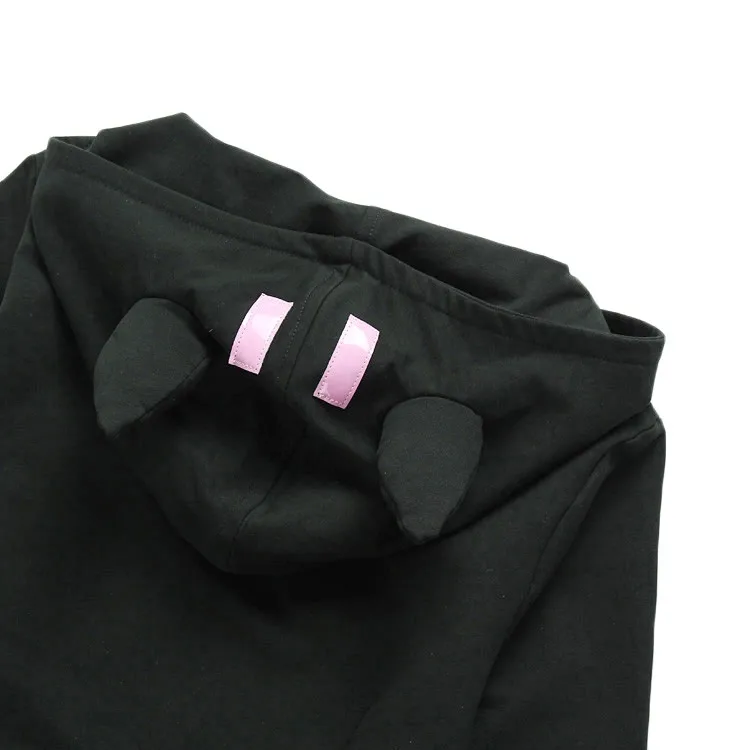 Новое поступление высококачественное аниме Danganronpa Chiaki Nanami костюм для тематической вечеринки ArmyGreen хлопковое пальто на молнии с капюшоном куртка с капюшоном