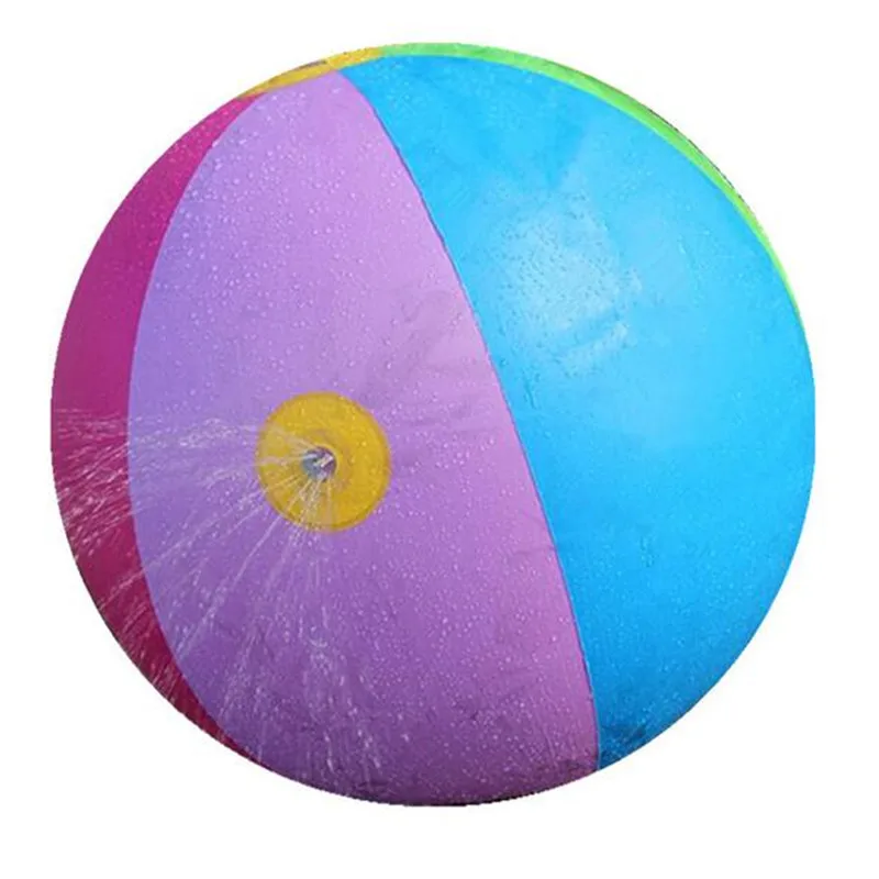 

75CM Inflatable Water Spray Ball Outdoor Fun Hot Toys Swimming Party Favors Children Summer Favorite Water Playing Inflated Toy