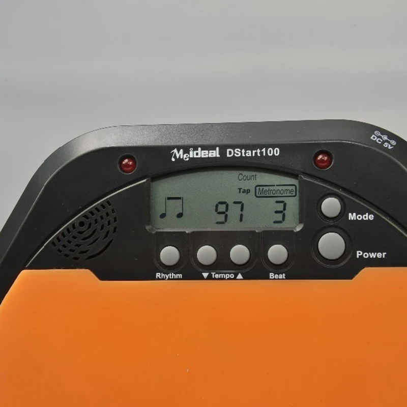 MSOR-Meideal New Portable DS100 Drums Electronic drum Training Pad Drum Tutor - Black + Orange | Спорт и развлечения
