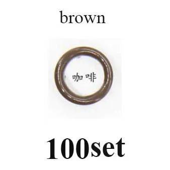 100set button brown 100 набор, высокое качество, металлическая латунная зубчатая кнопка, 9,5 мм, 1 шт., плоскогубцы, инструмент и 100 набор, экологически чистые пресс-заклепки, Поппер-пряжка - Цвет: 100set button brown