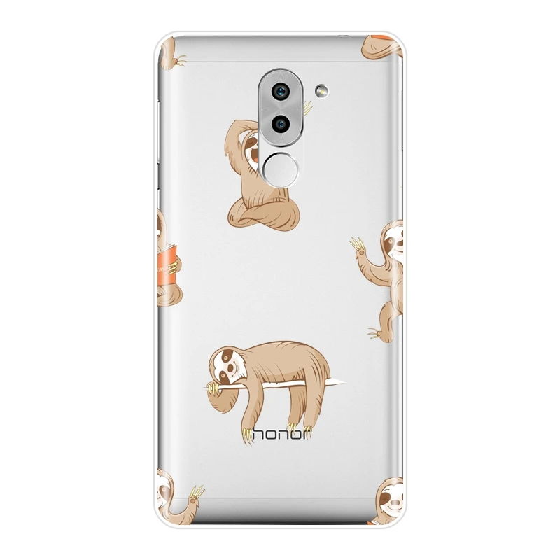 Kawaii ленивый Забавный милый чехол для телефона Huawei Honor 6 5A 4X 5X 6X Мягкая силиконовая