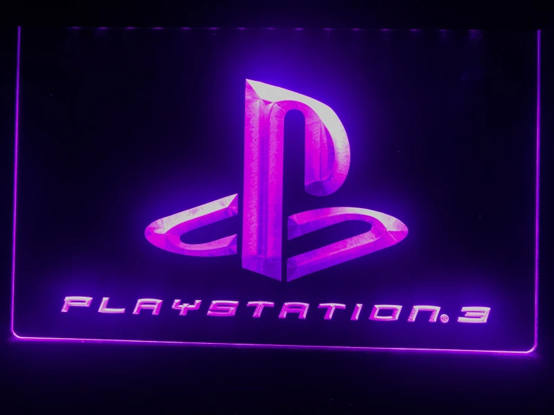 E009 игровой светодиодный неоновый знак для Playstation PS3