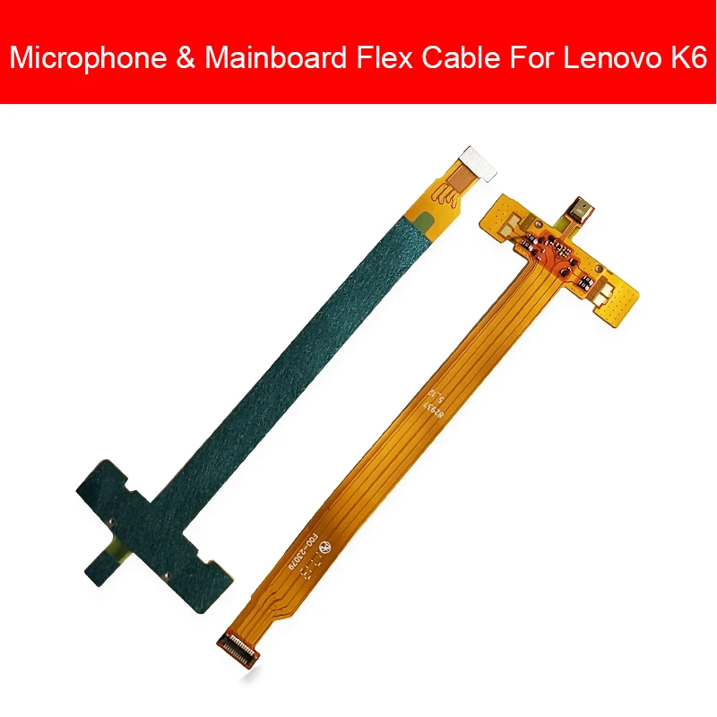 Главный Разъем материнская плата гибкий кабель для Lenovo K6 микрофон к материнской