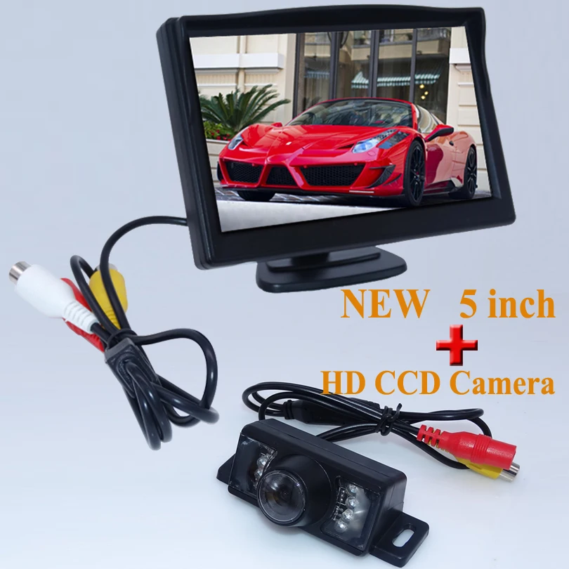 HD парковочные мониторы LED ночное видение Авто запасная камера заднего вида CCD
