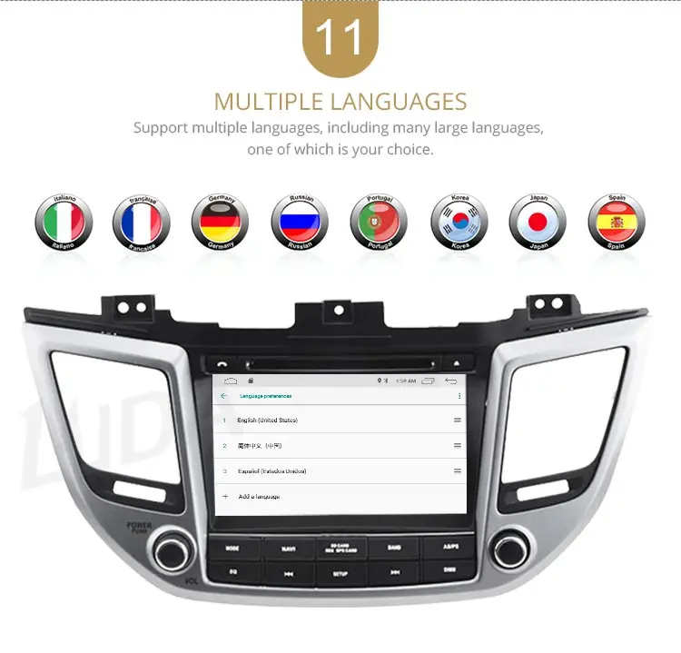 LJDA Android 10 автомобильный dvd-плеер для hyundai Tucson/IX35 2Din Автомагнитола gps Навигация стерео Мультимедиа wifi автоаудио
