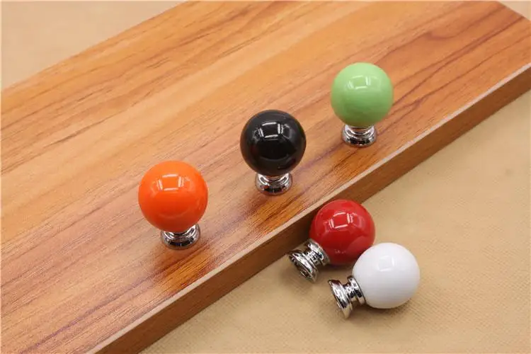 Пасторальный Вишневый Сплав и керамический ящик дверная ручка шкафа круглые